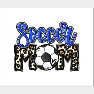 Soccer Mom   Soccer Mom Blue Leopard Posters and Art